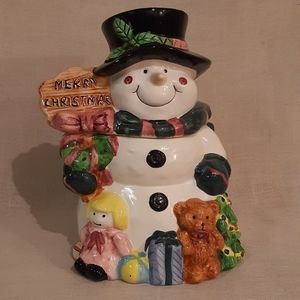 Jolly Snowman Cookie Jar